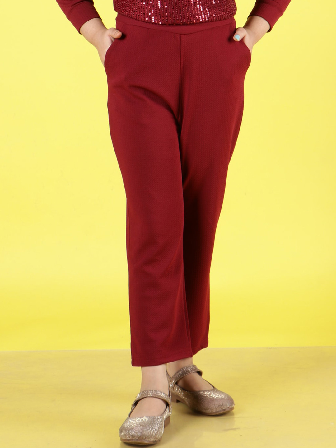 NEUDIS Girls Relaxed Straight Leg Trousers