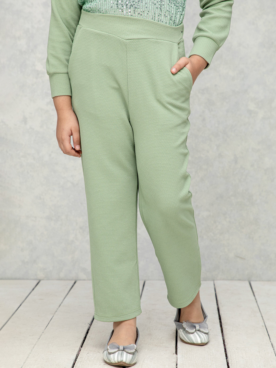 NEUDIS Girls Relaxed Straight Leg Trousers