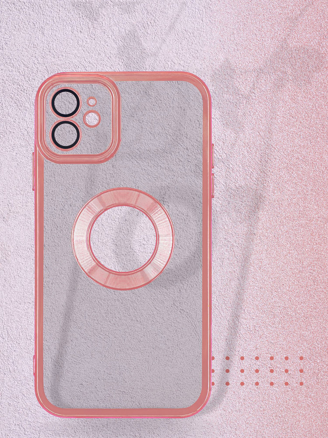 DOOBNOOB Pink Logo Hole iPhone 11 ProMax Silicone Phone Back Case