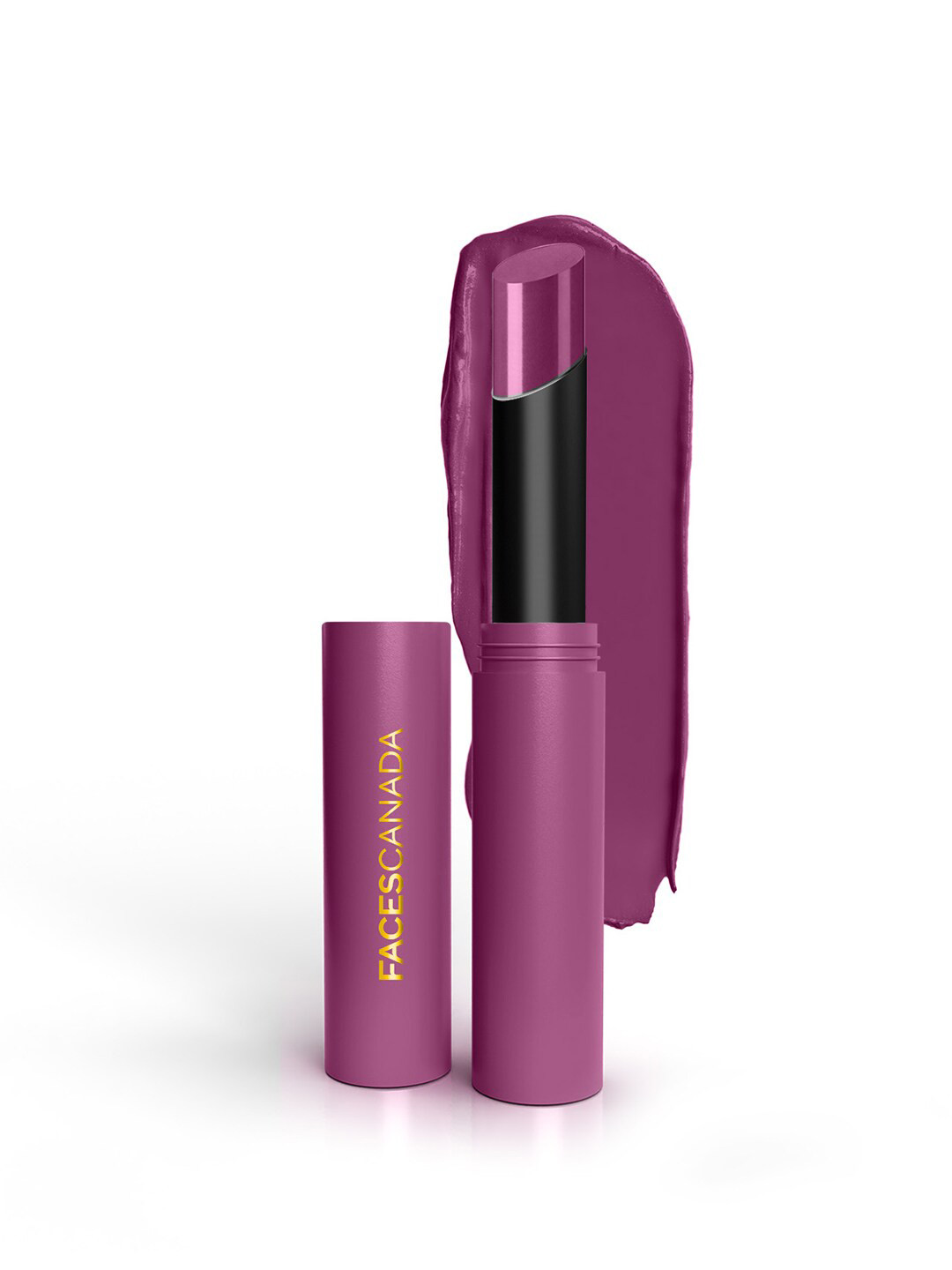 FACES CANADA 8Hr Long Stay 3-In-1 Primer-Infused Matte Lipstick -  Haute Plum 08