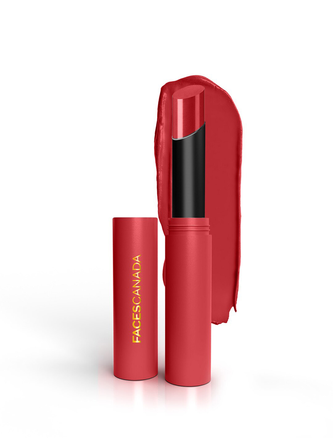 FACES CANADA 8Hr Long Stay 3-In-1 Primer-Infused Matte Lipstick -  Raging Red 10