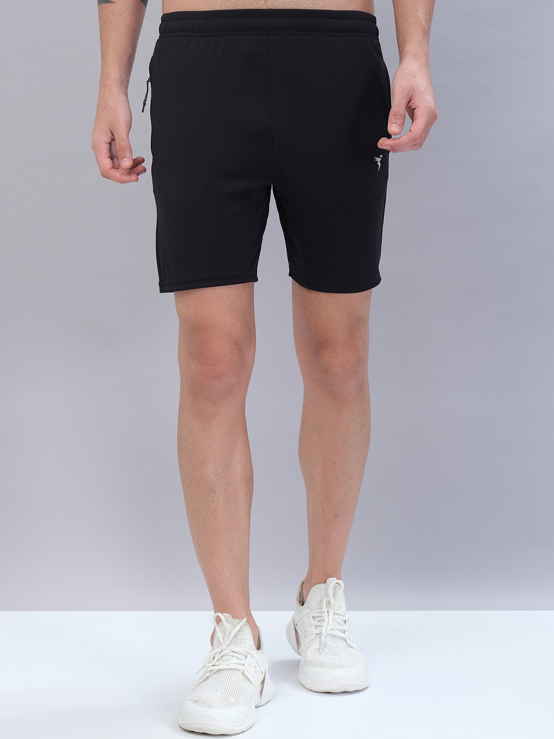 Technosport Men Mid-Rise Slim Fit Gym Shorts with Antimicrobial Technology