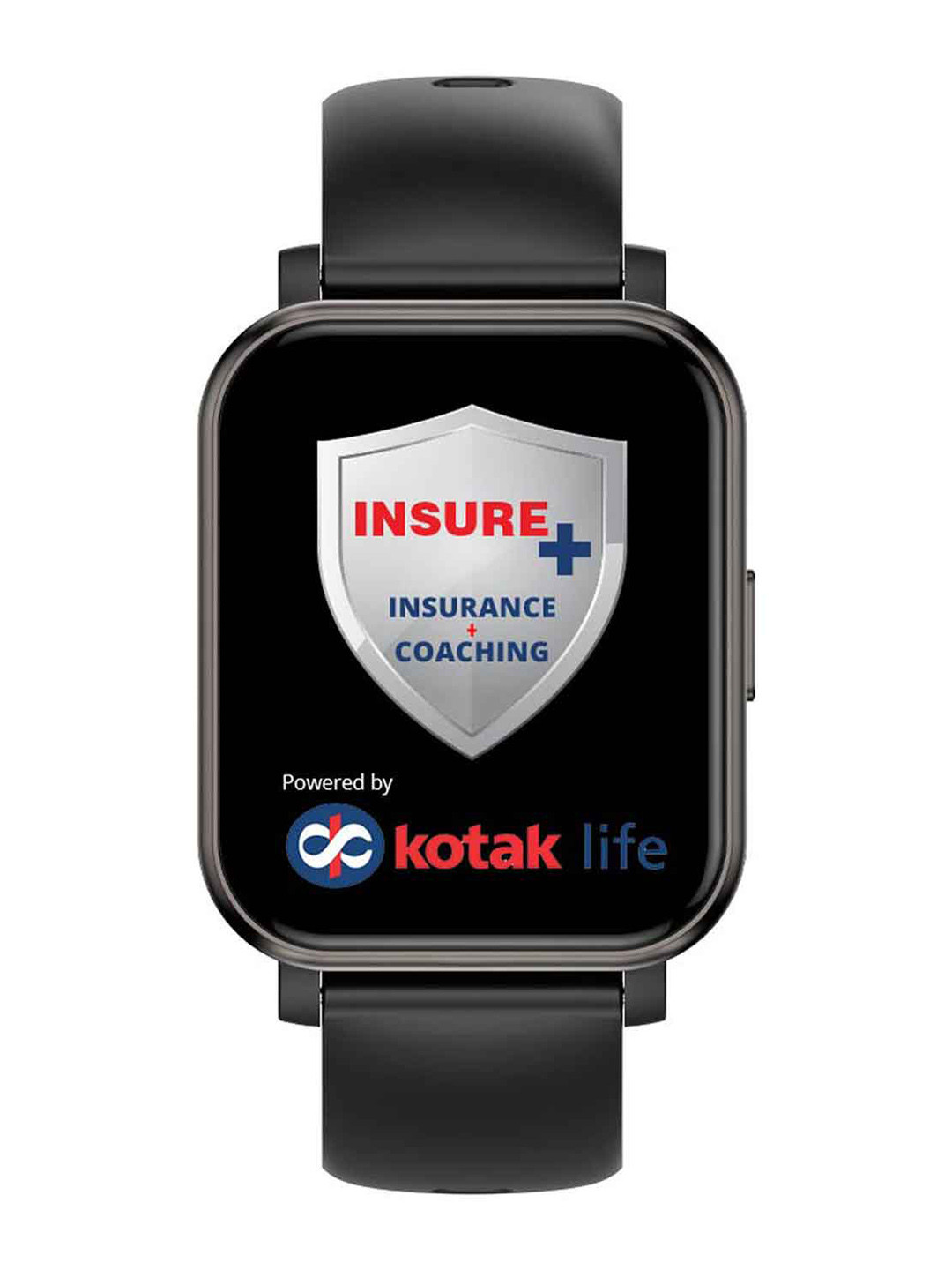 GOQii Vital Lite 3 Months Health Coaching & Life Insurance Smart Watch- SVSInsureBlack