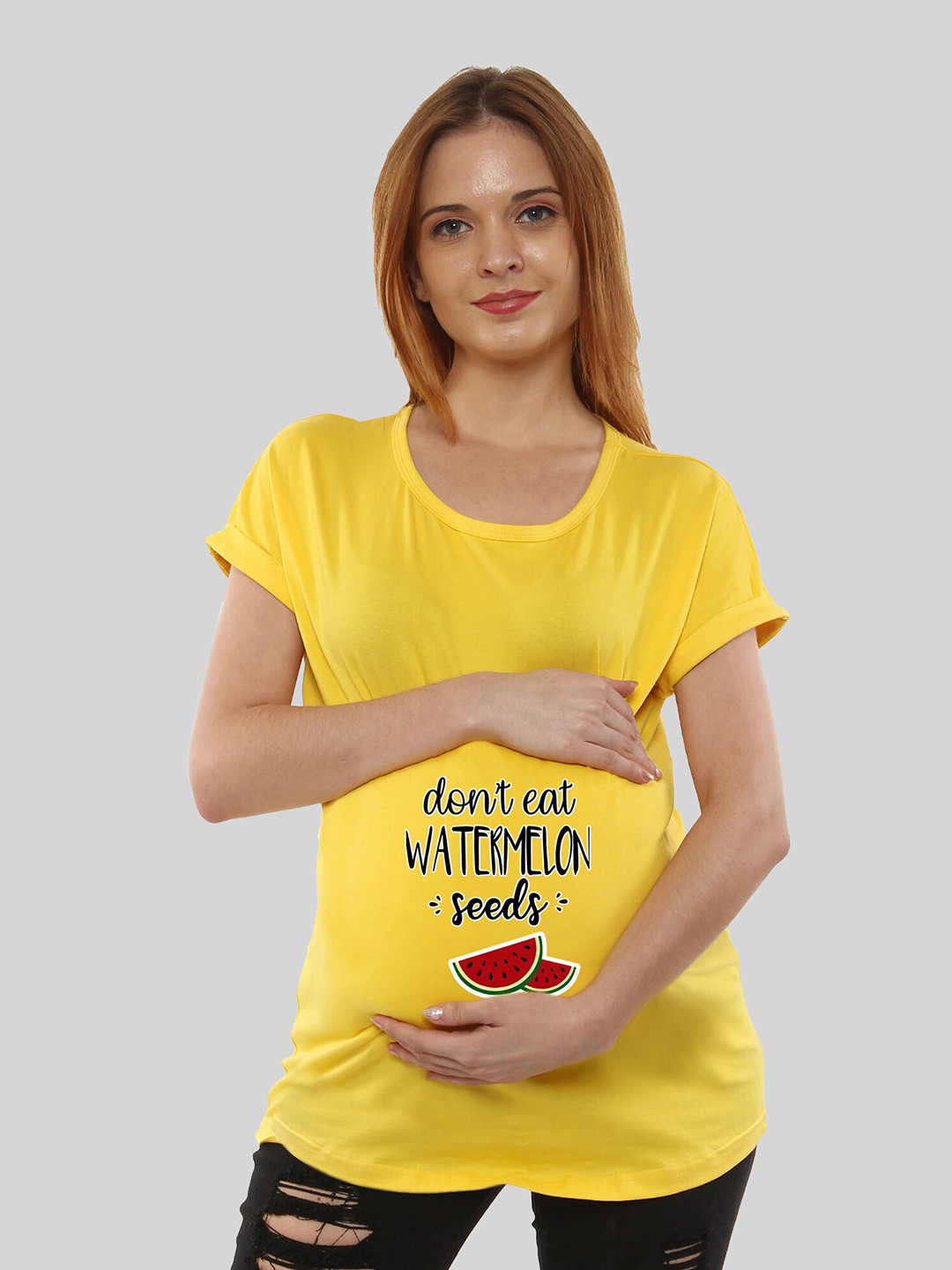 SillyBoom Women Yellow Printed T-shirt