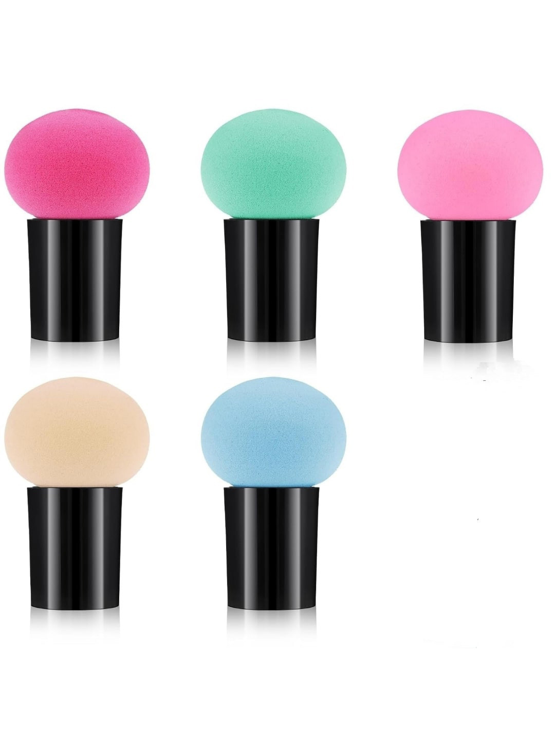 FEELHIGH Set of 5 Professional Mushroom Shape Blender Makeup Sponges