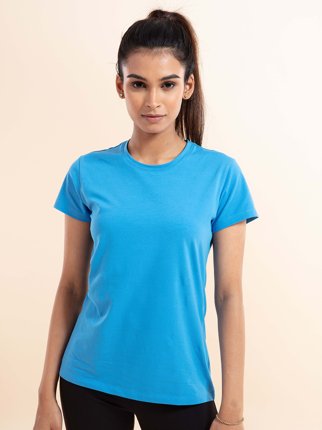 Nykd Round Neck Cotton T-shirt