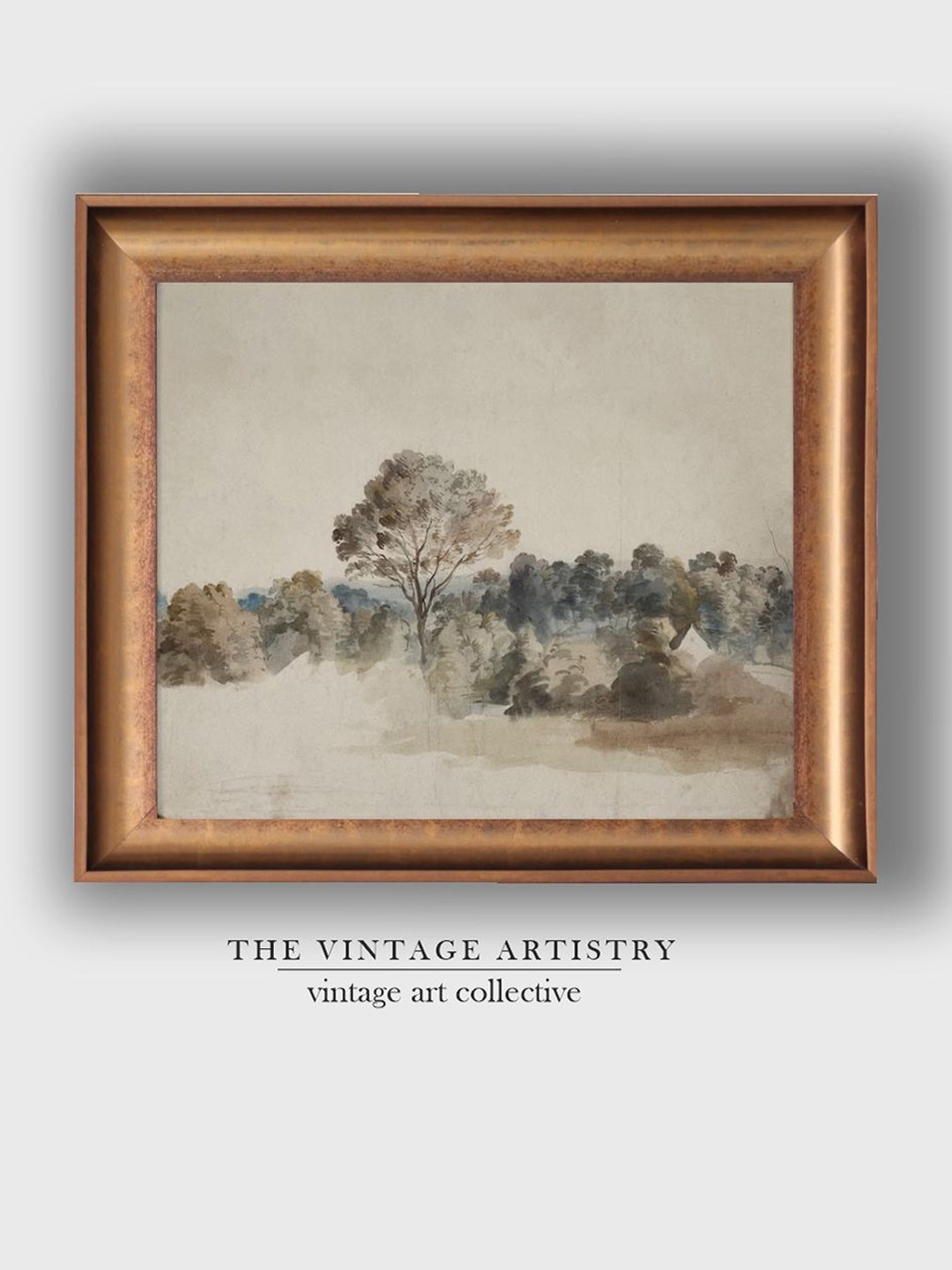 THE VINTAGE ARTISTRY Beige Vintage Farmhouse Wall Art