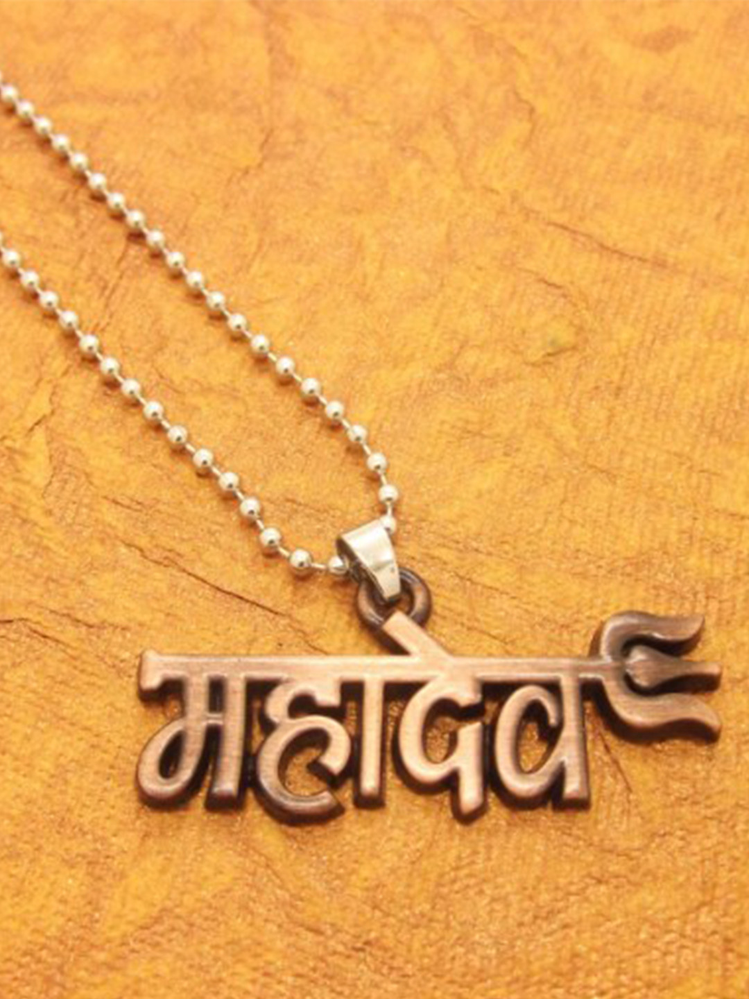 FEMMIBELLA Men Silver-Plated Chain with Pendant