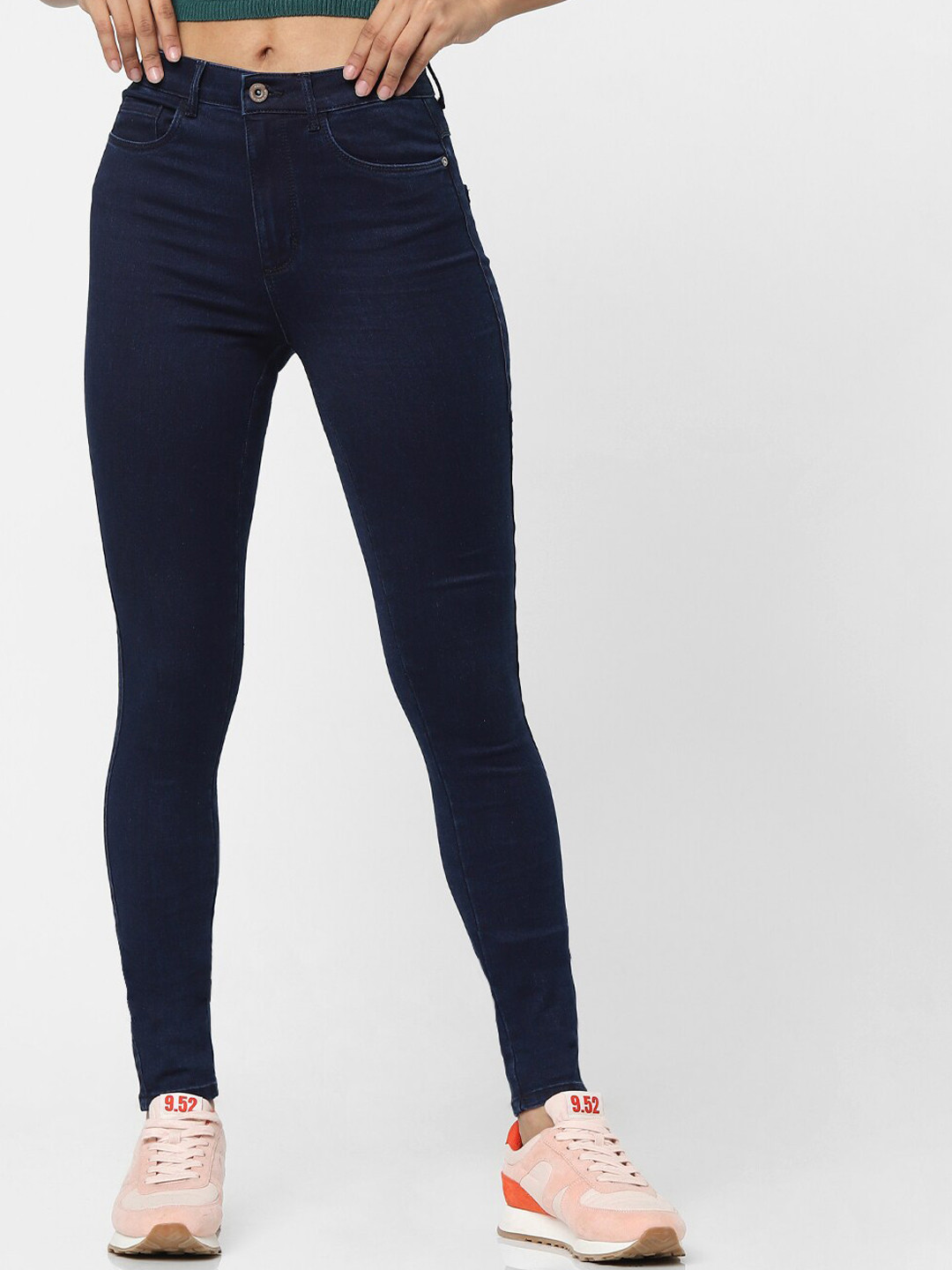 ONLY Onlroyal Life HI Skinny Fit High-Rise Cotton Jeans