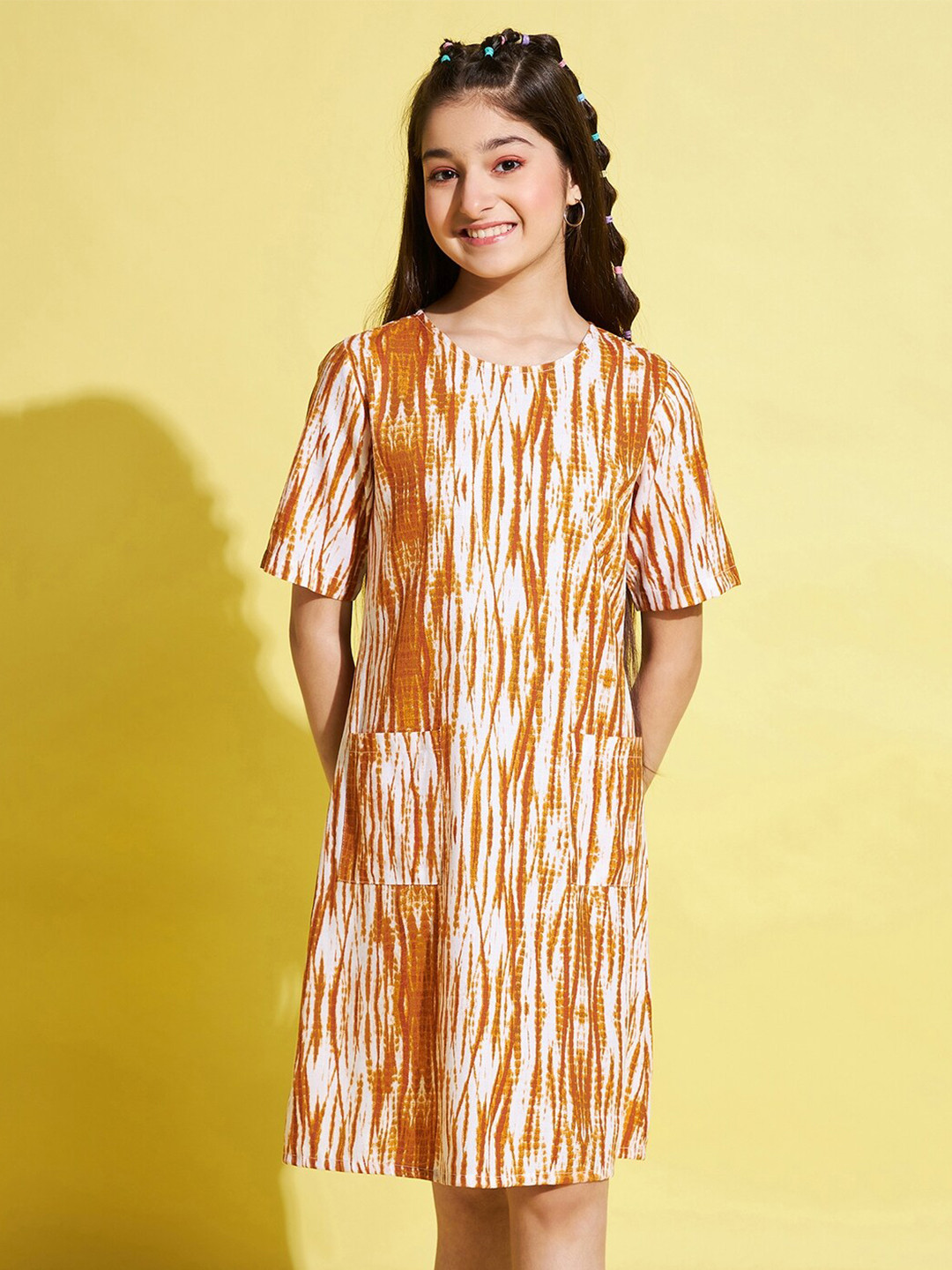 Stylo Bug Girls Tie & Dye A-Line Dress