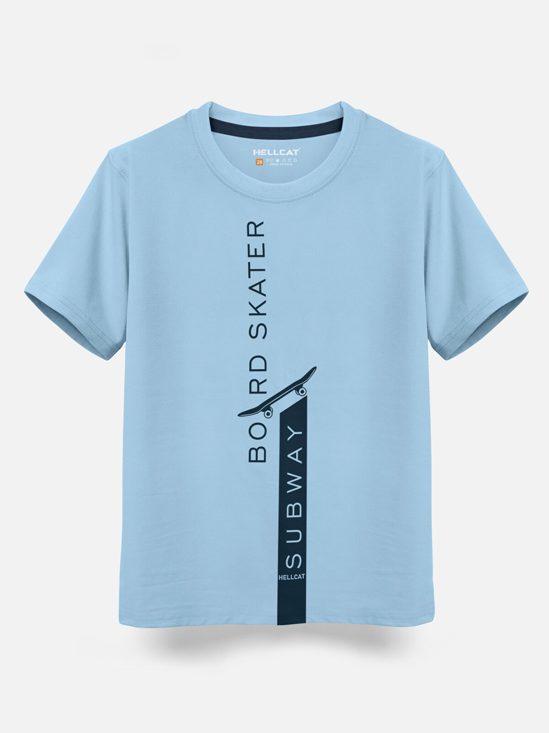 HELLCAT Boys Typography Printed Cotton T-shirt