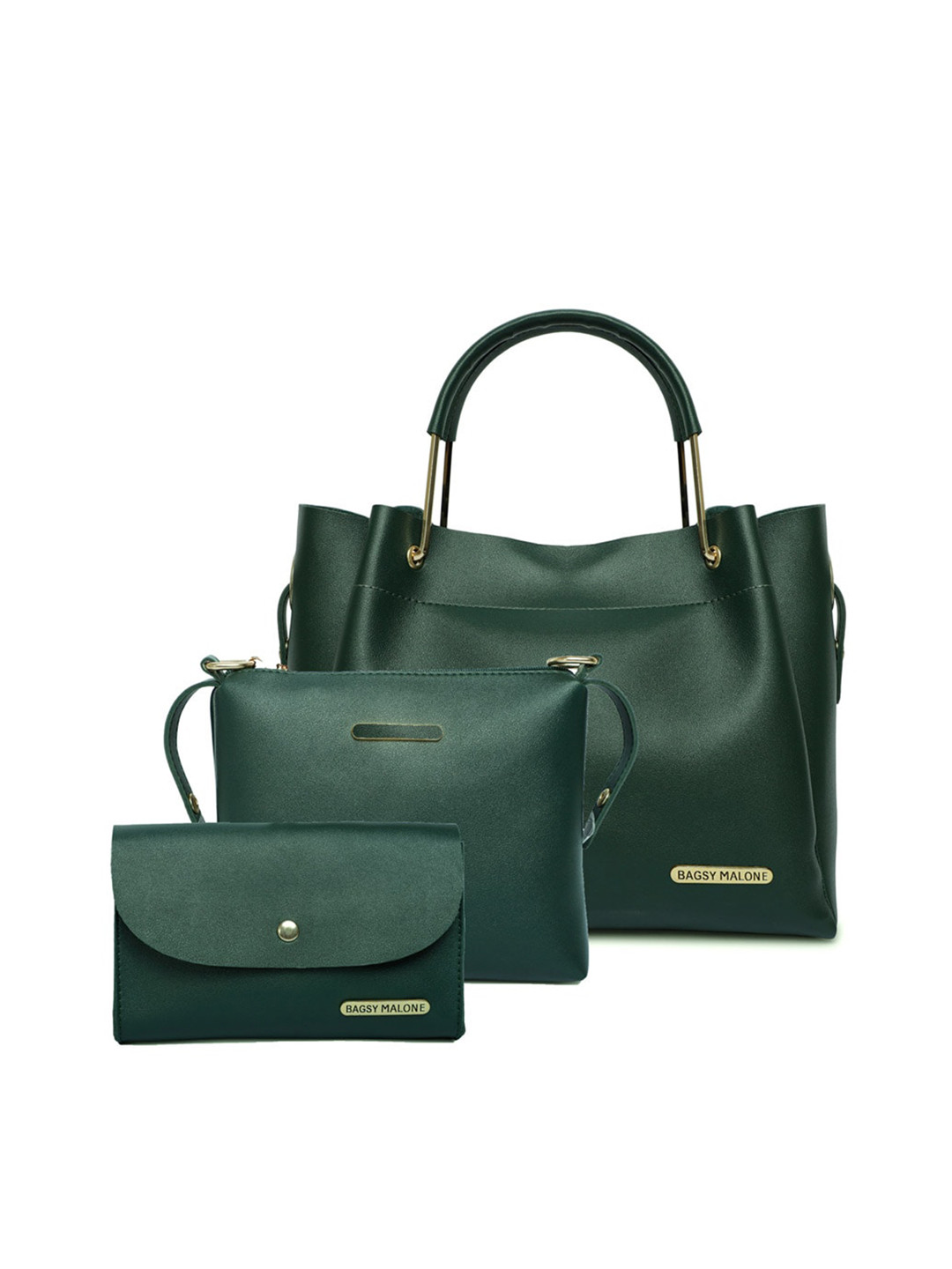 Bagsy Malone Pack Of 3 Textured Structured Handheld Bag