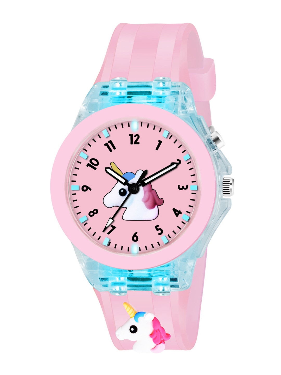 Shocknshop Printed Dial & Straps Scratch Resistant Analogue Watch LED Unicorn 327