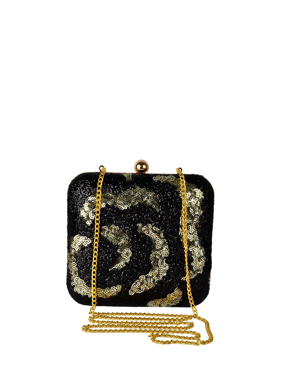 REZZY Women Embellished Canvas Box Clutch