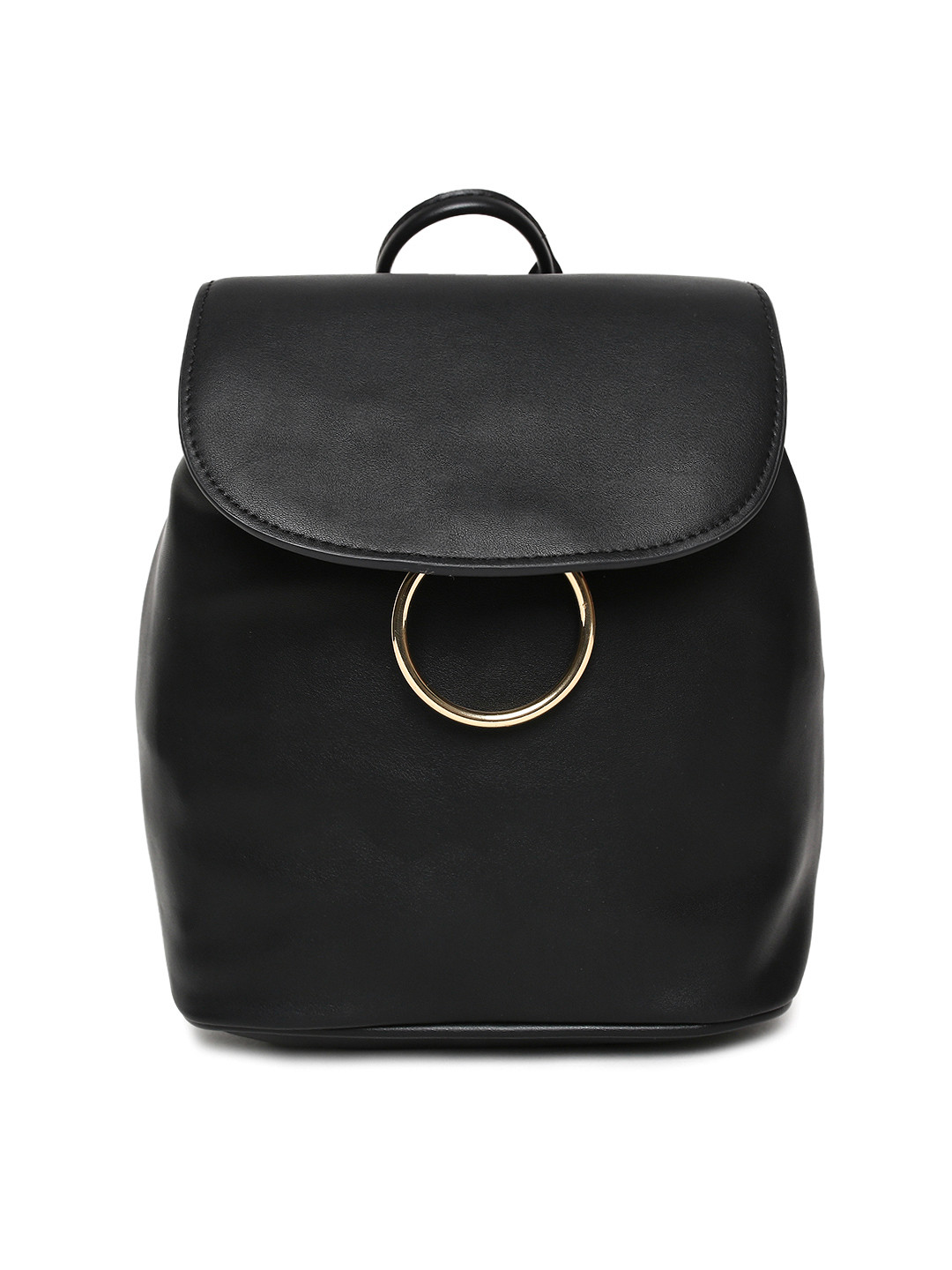 Black Leather Look Black Backpack Women's New Look Women's