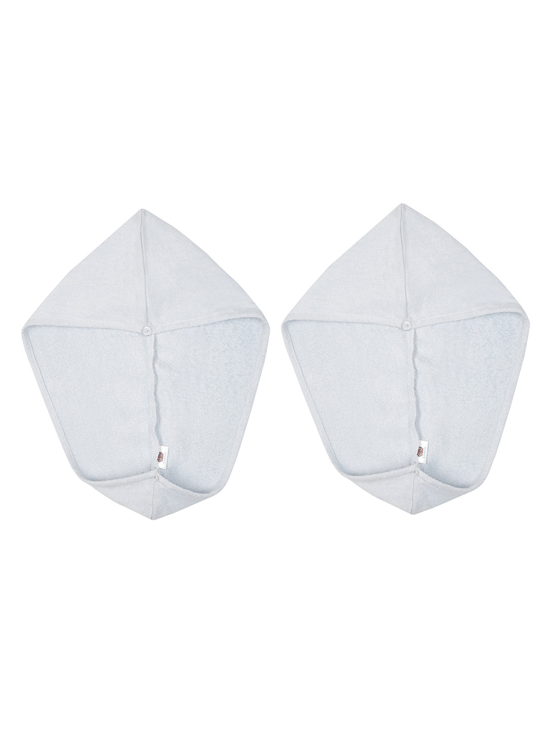 Creeva Luxury Silver-Grey 2 Pieces Pure Cotton 380 GSM Anti Bacterial Hair Wrap Towels
