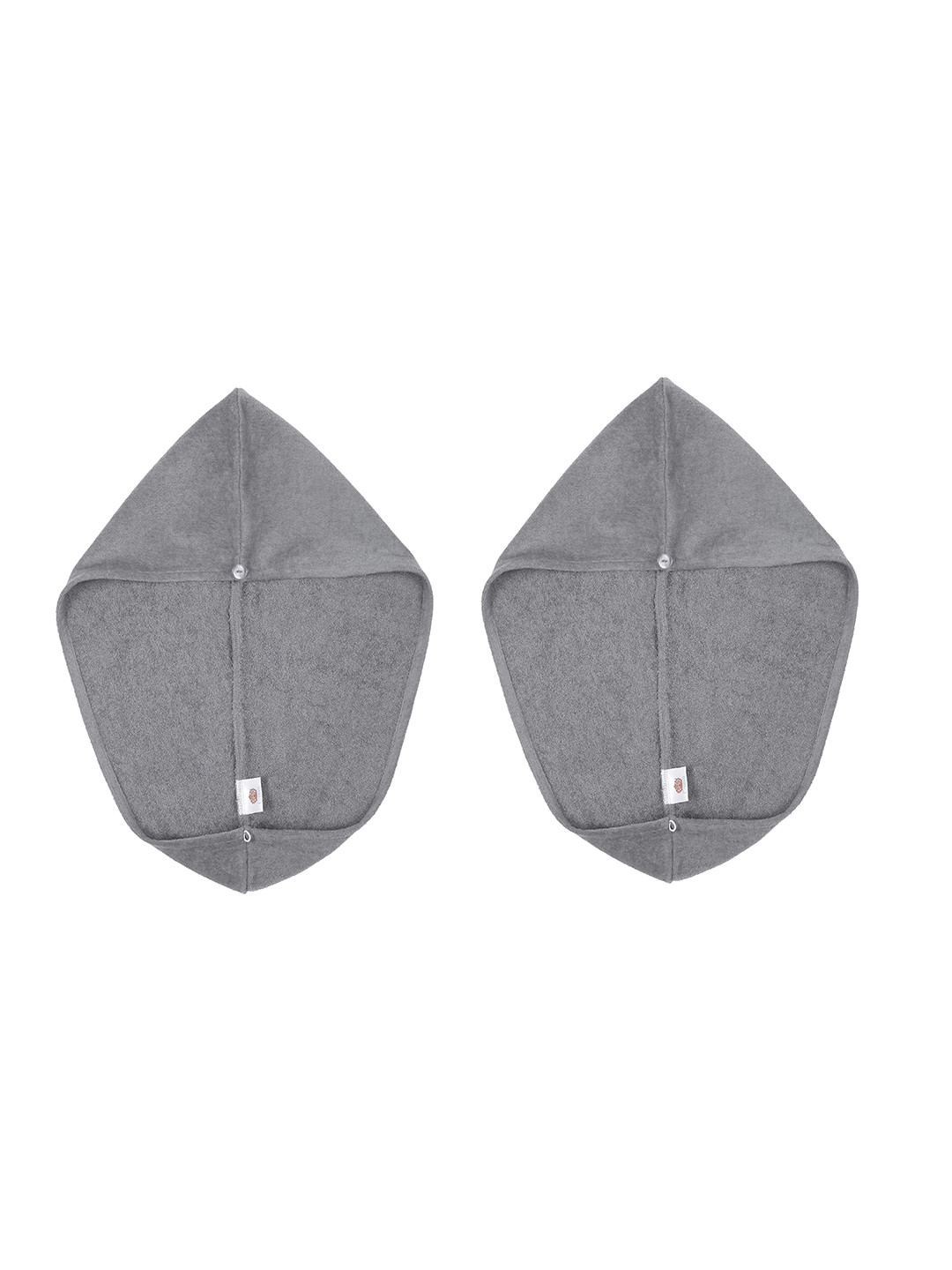 Creeva Luxury Charcoal Grey 2 Pieces Pure Cotton 380 GSM Anti Bacterial Hair Wrap Towels