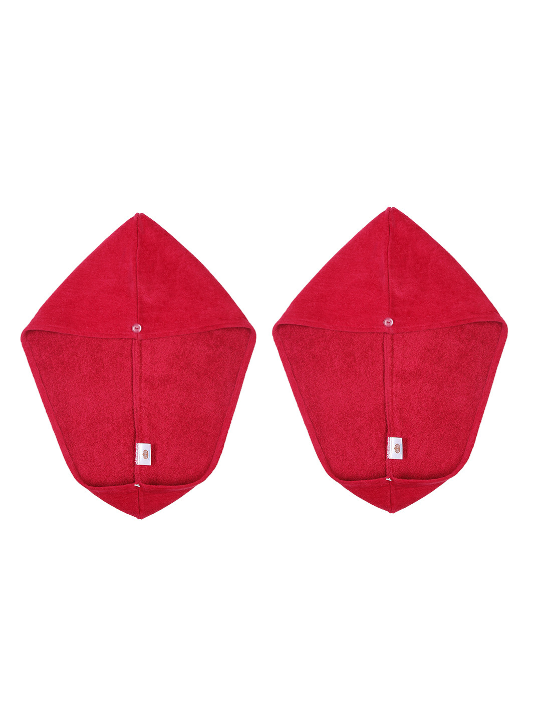 Creeva Luxury Red 2 Pieces Pure Cotton 380 GSM Anti Bacterial Hair Wrap Towels