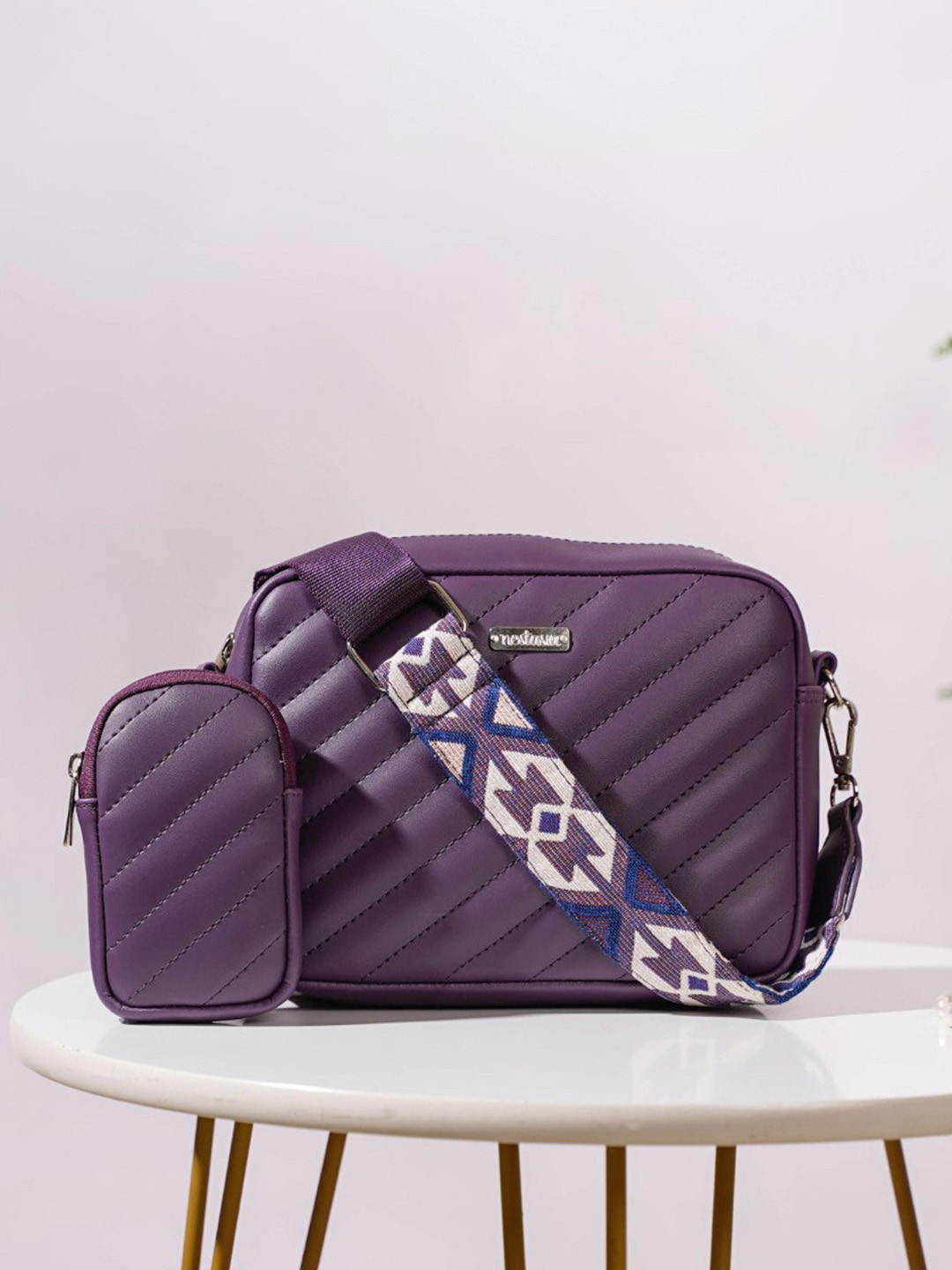 Nestasia Bowling Sling Bag with Quilted
