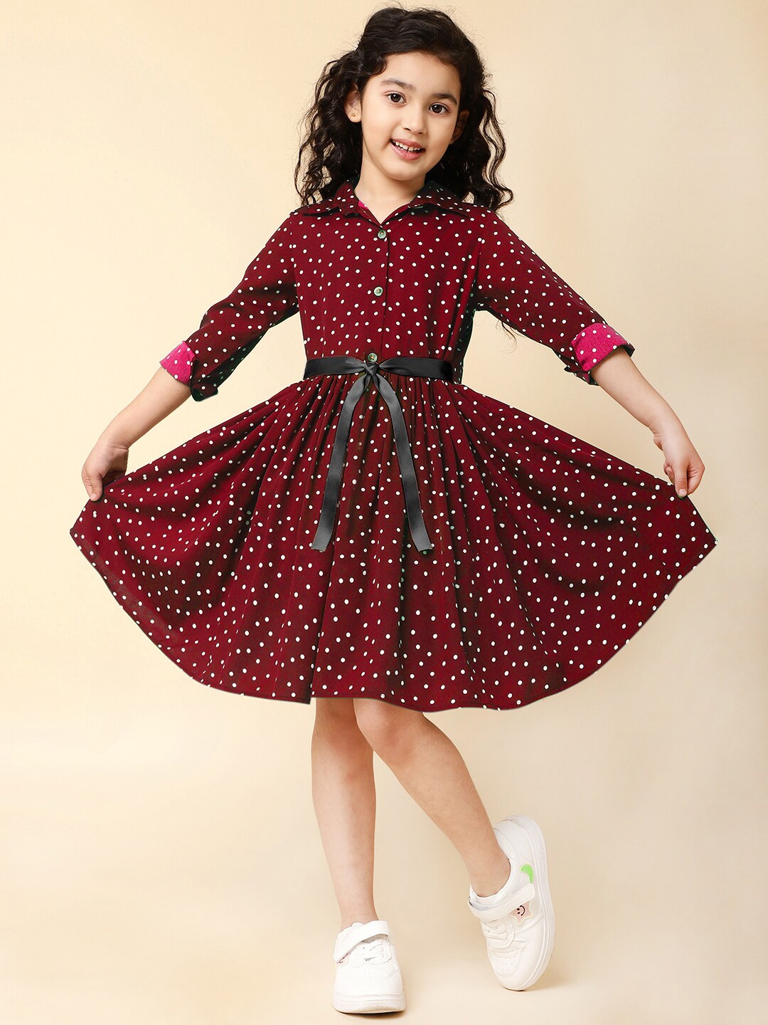 Girls polka dot dress hotsell