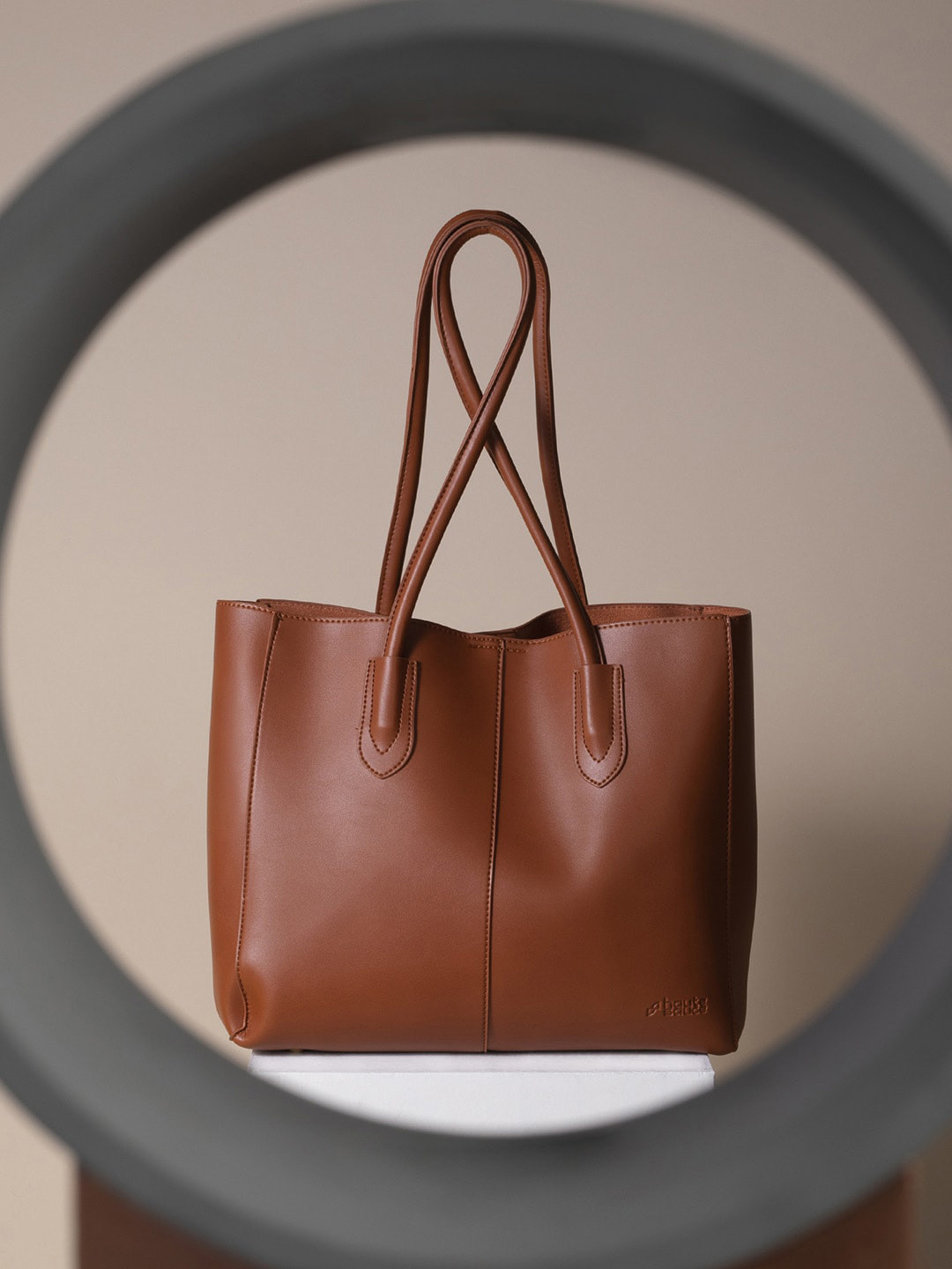 HAUTE SAUCE   PU Water Resistant Structured Tote Bag