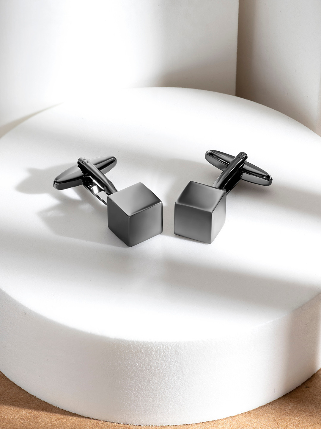 Peora Silver-Toned Cufflink