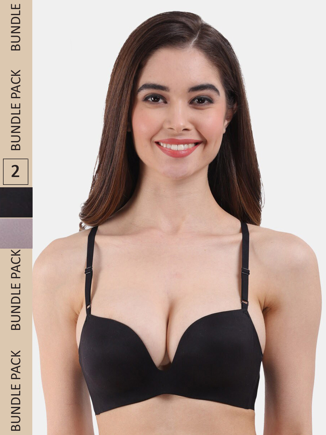 Amour Secret Pack Of 2 Heavily Padded All Day Comfort Seamless Push-Up Bra