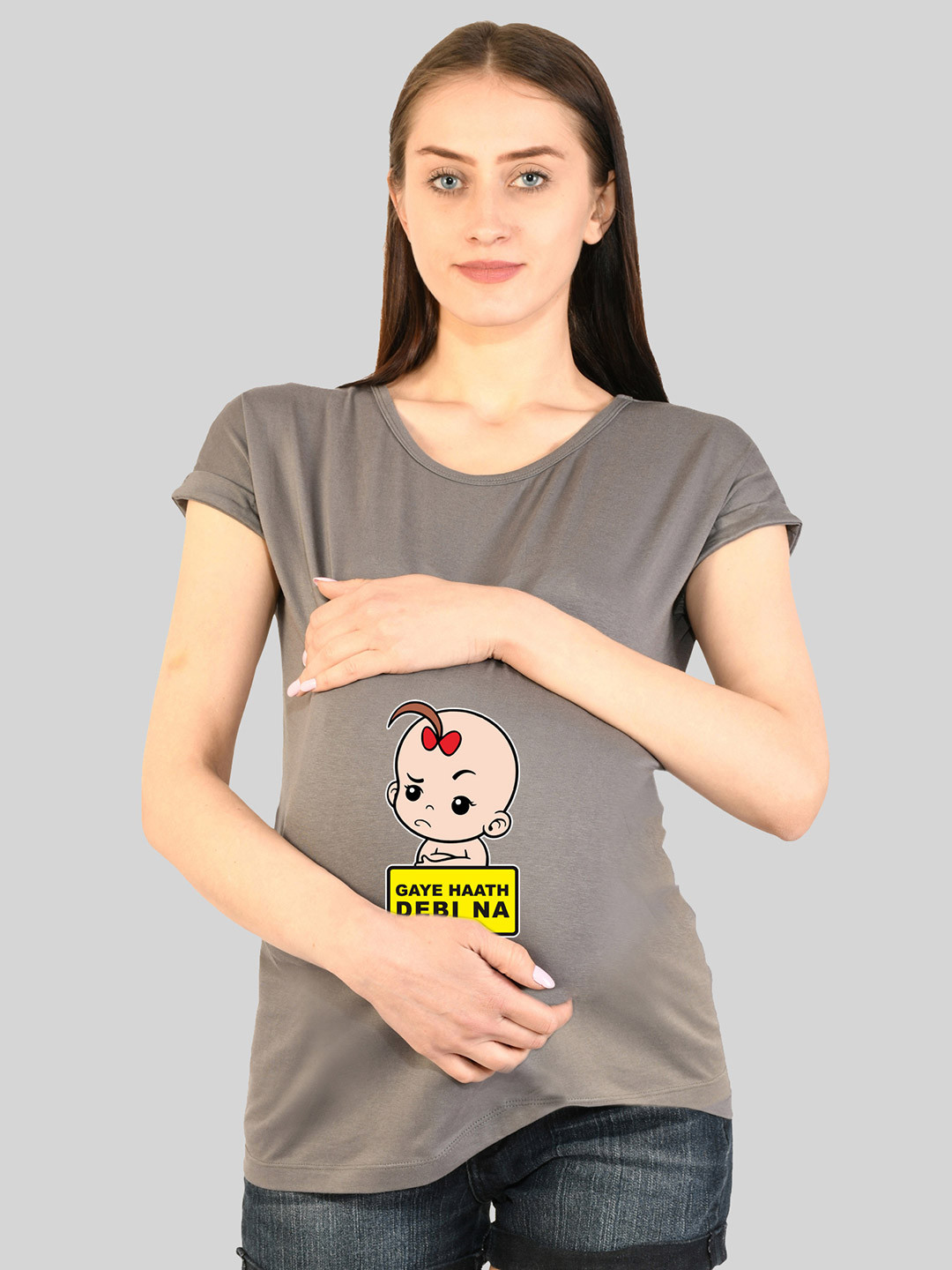 SillyBoom Baby Printed Maternity Cotton T-shirt