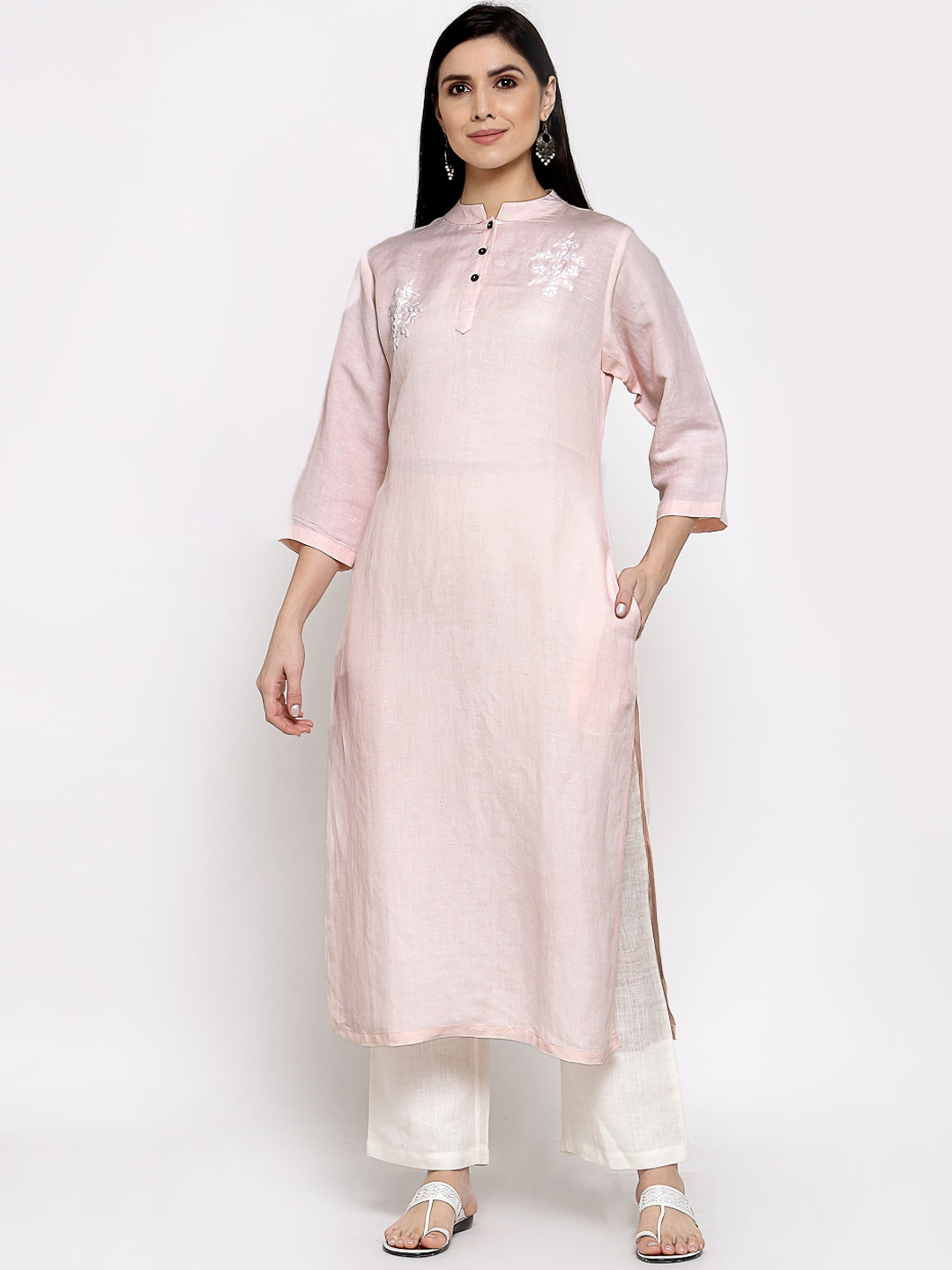 DART STUDIO Women Pink Kurta