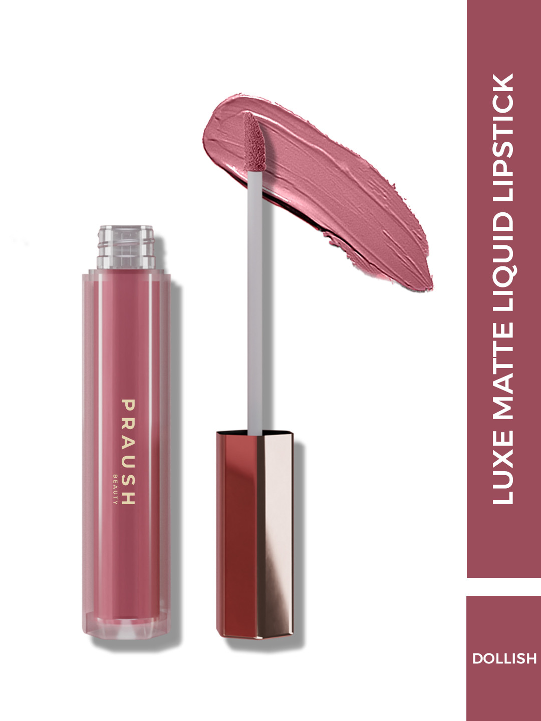Praush Luxe Non-Drying Lightweight Matte Liquid Lipstick 2.6 ml - Dollish