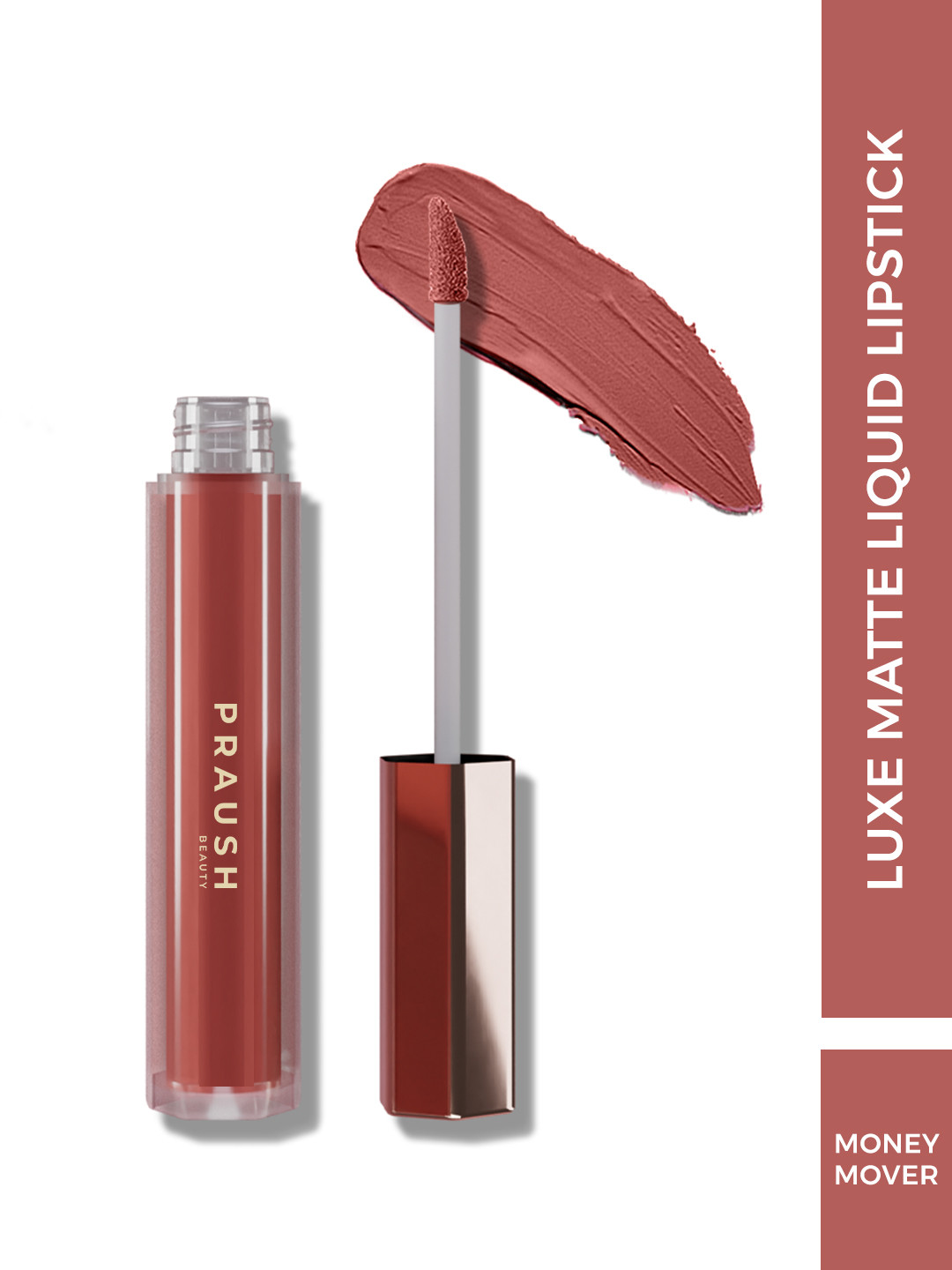 Praush Luxe Non-Drying Lightweight Matte Liquid Lipstick 2.6 ml - Money Mover