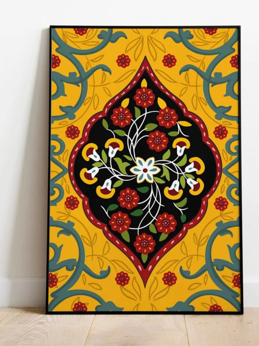 INDIAN CLASSIC ART Pichwai Canvas Wall Rectangle Paintings Wall Art - 30 x 20 In