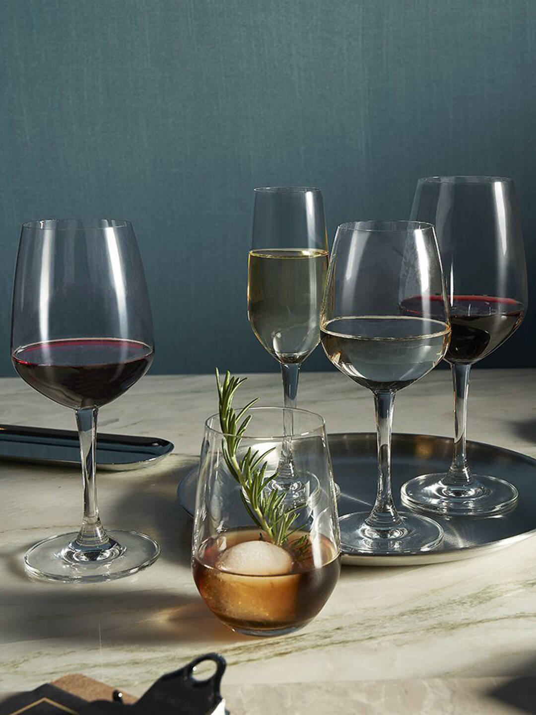 Ocean Lexington Transparent 6 Pieces Stemmed Wine Glasses 240 ml Each