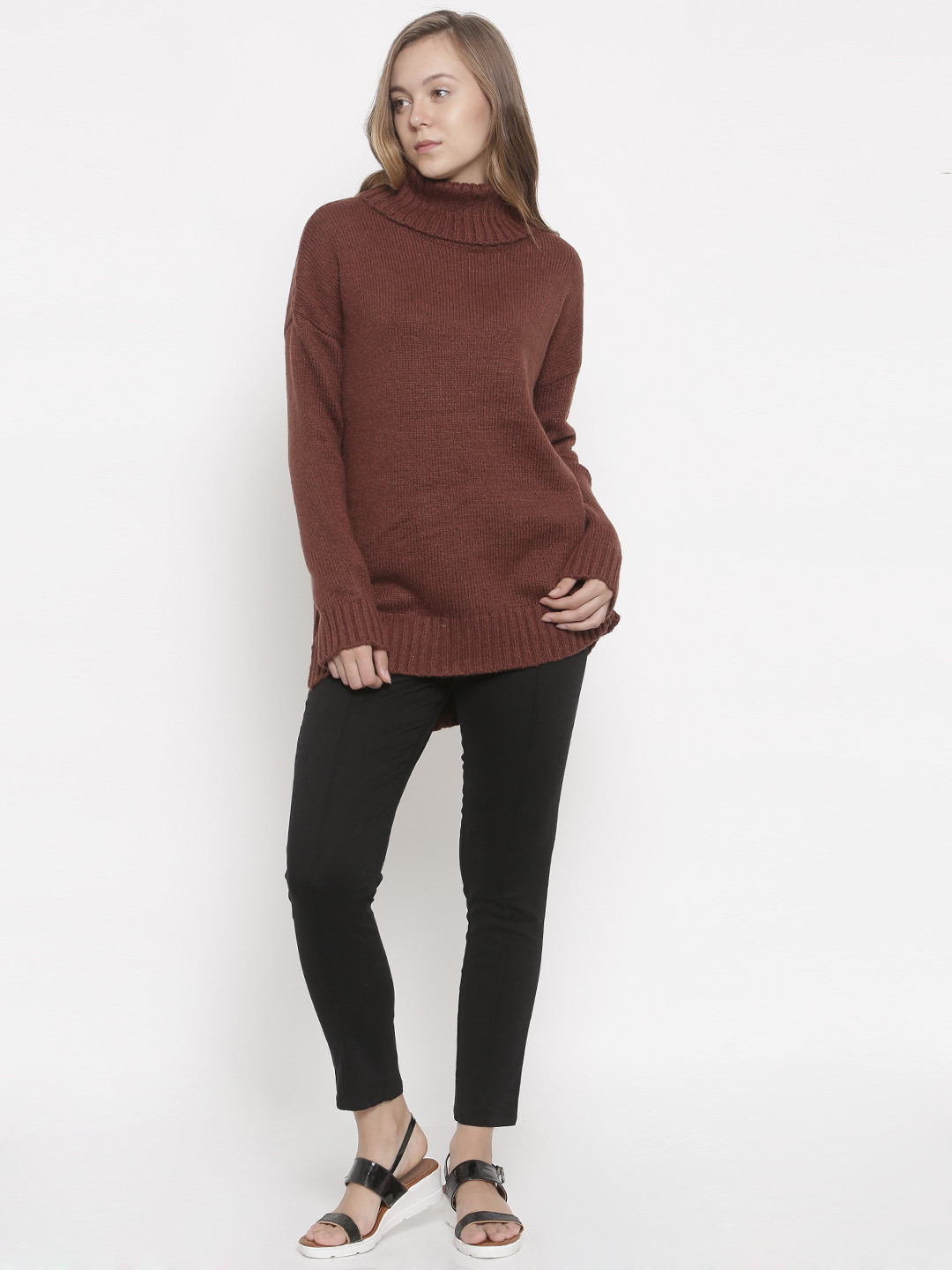 Buy FOREVER 21 Women Coffee Brown 