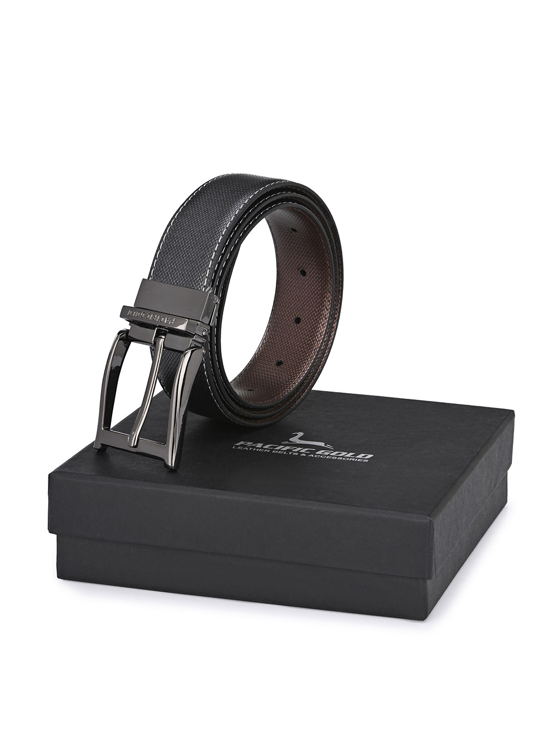 Pacific Gold Men Reversible Formal Belt