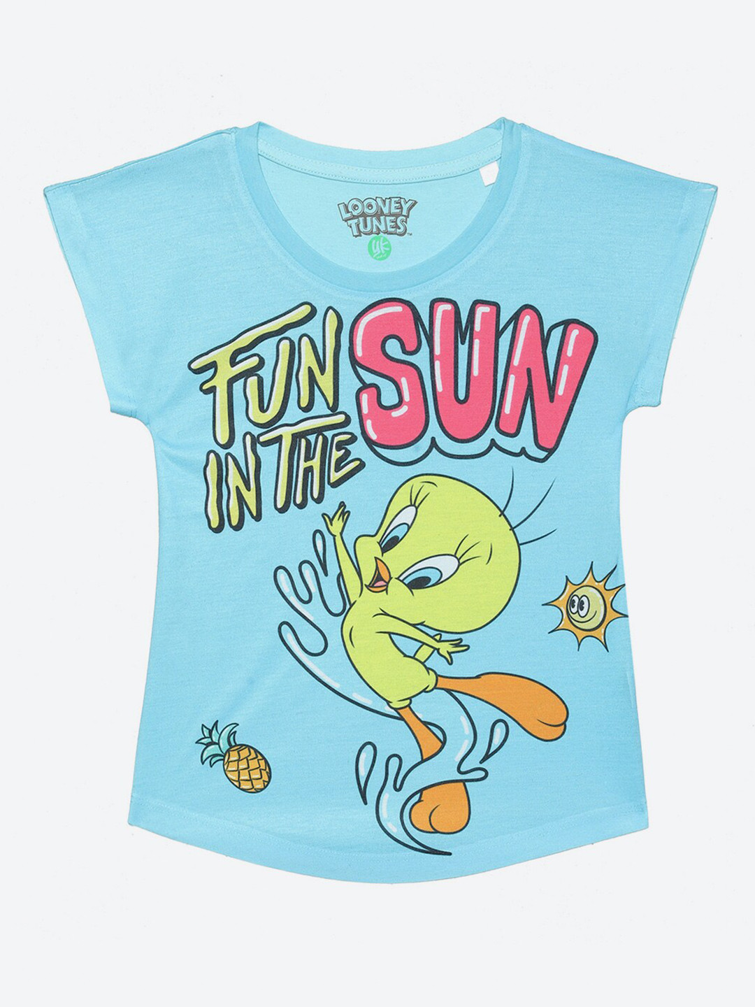 YK Warner Bros Girls Tweety Print Top