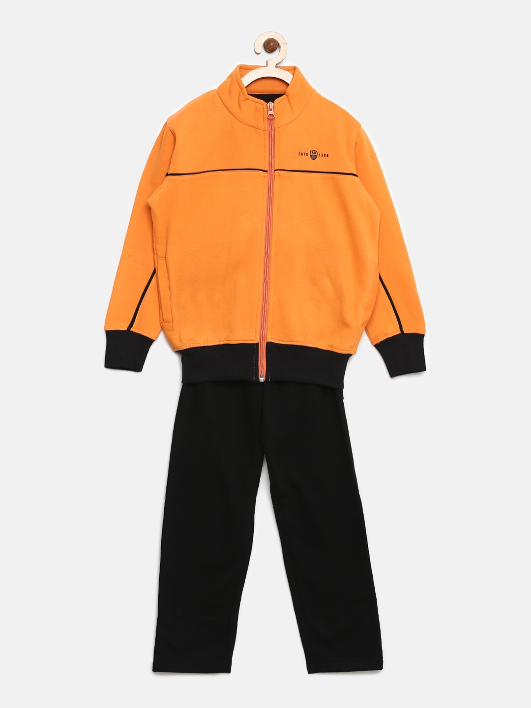 boys orange tracksuit