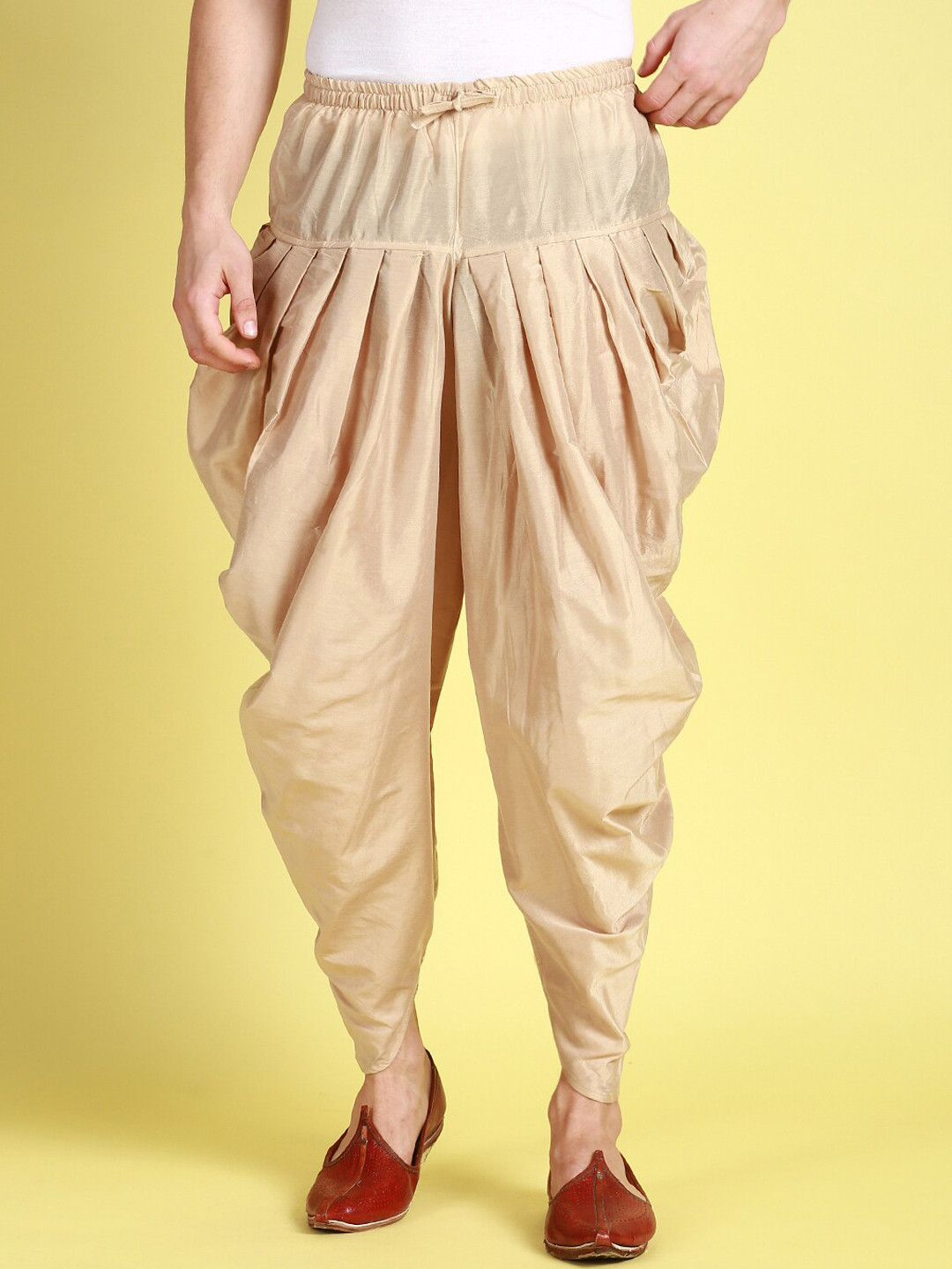 Here&Now X Sanwara  Men Trinational Cowl Dhoti