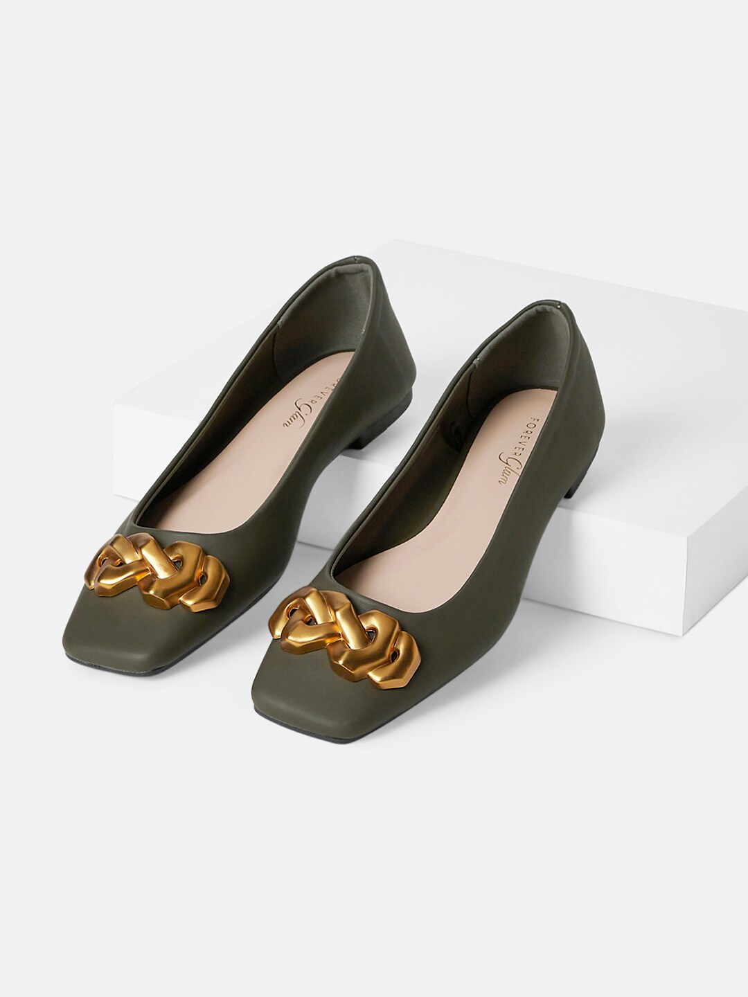 Buy Forever Glam By Pantaloons Women Square Toe Embellished