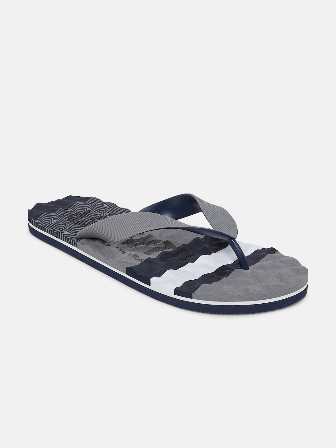 Ajile by Pantaloons Men Self Design Plastic Thong Flip-Flops