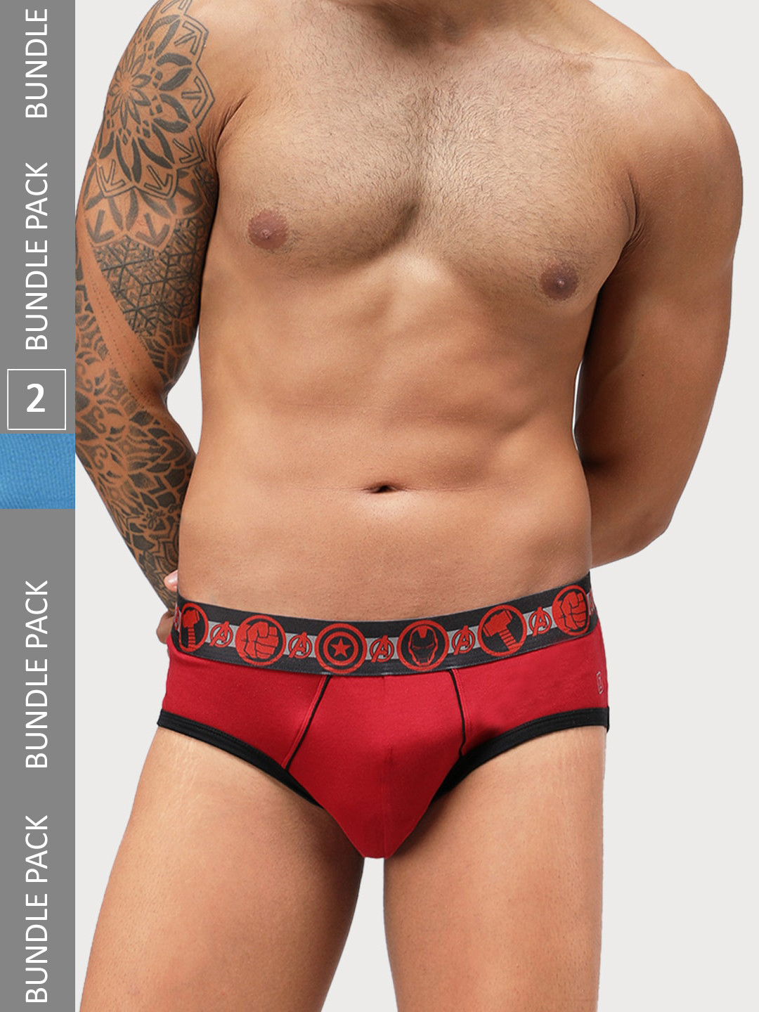 Zoiro Men Pack Of 2 Basic Marvel Briefs