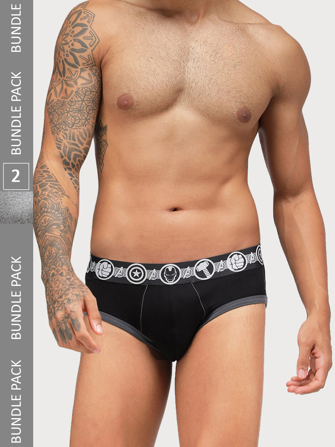 Zoiro Men Pack Of 2 Basic Marvel Briefs