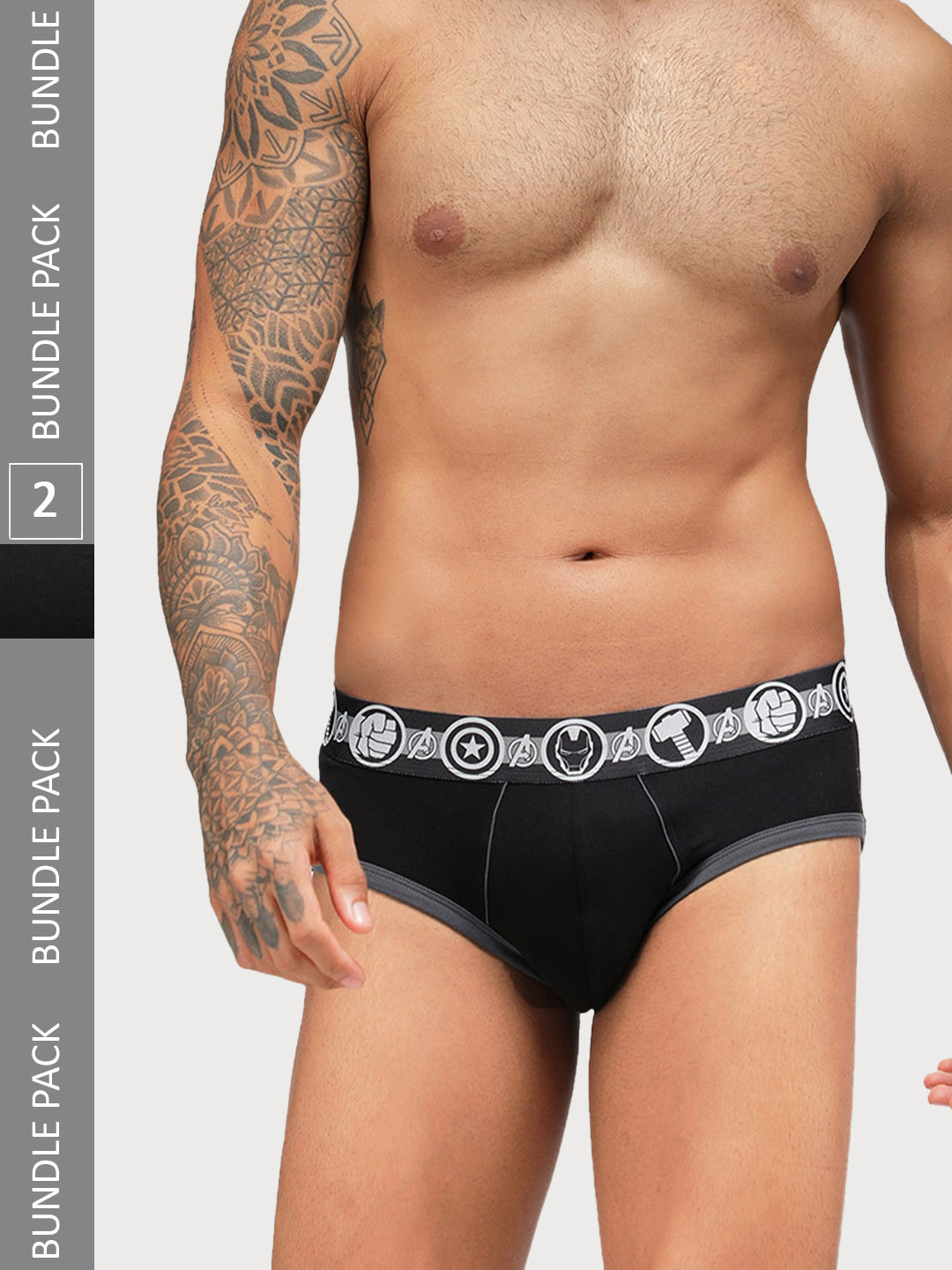 Zoiro Men Pack Of 2 Basic Marvel Briefs