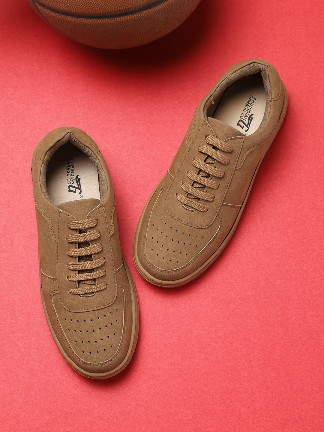 The Indian Garage Co Men Round Toe Lace-Ups Sneakers