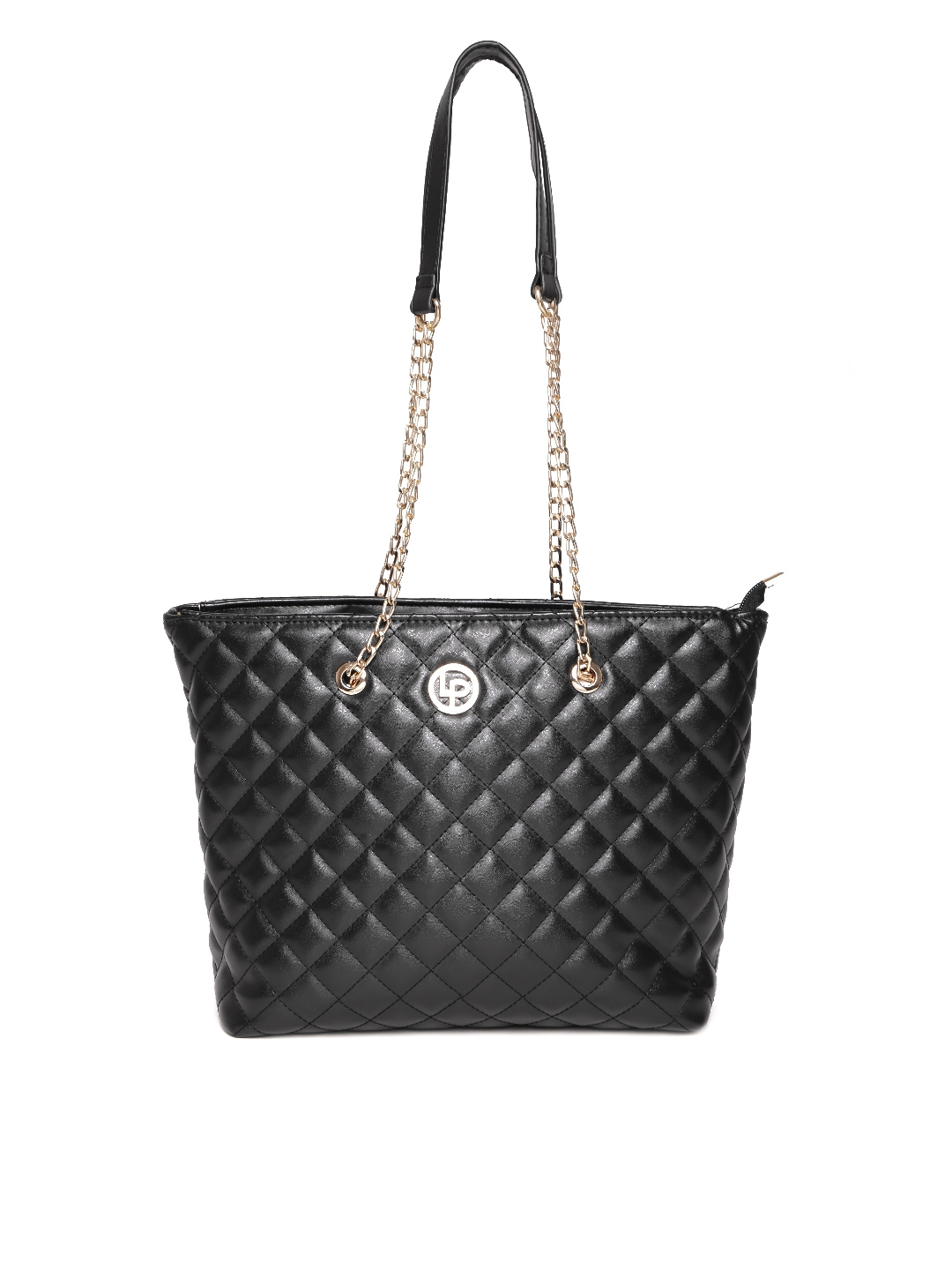 Lino Perros Black Quilted Shoulder Bag