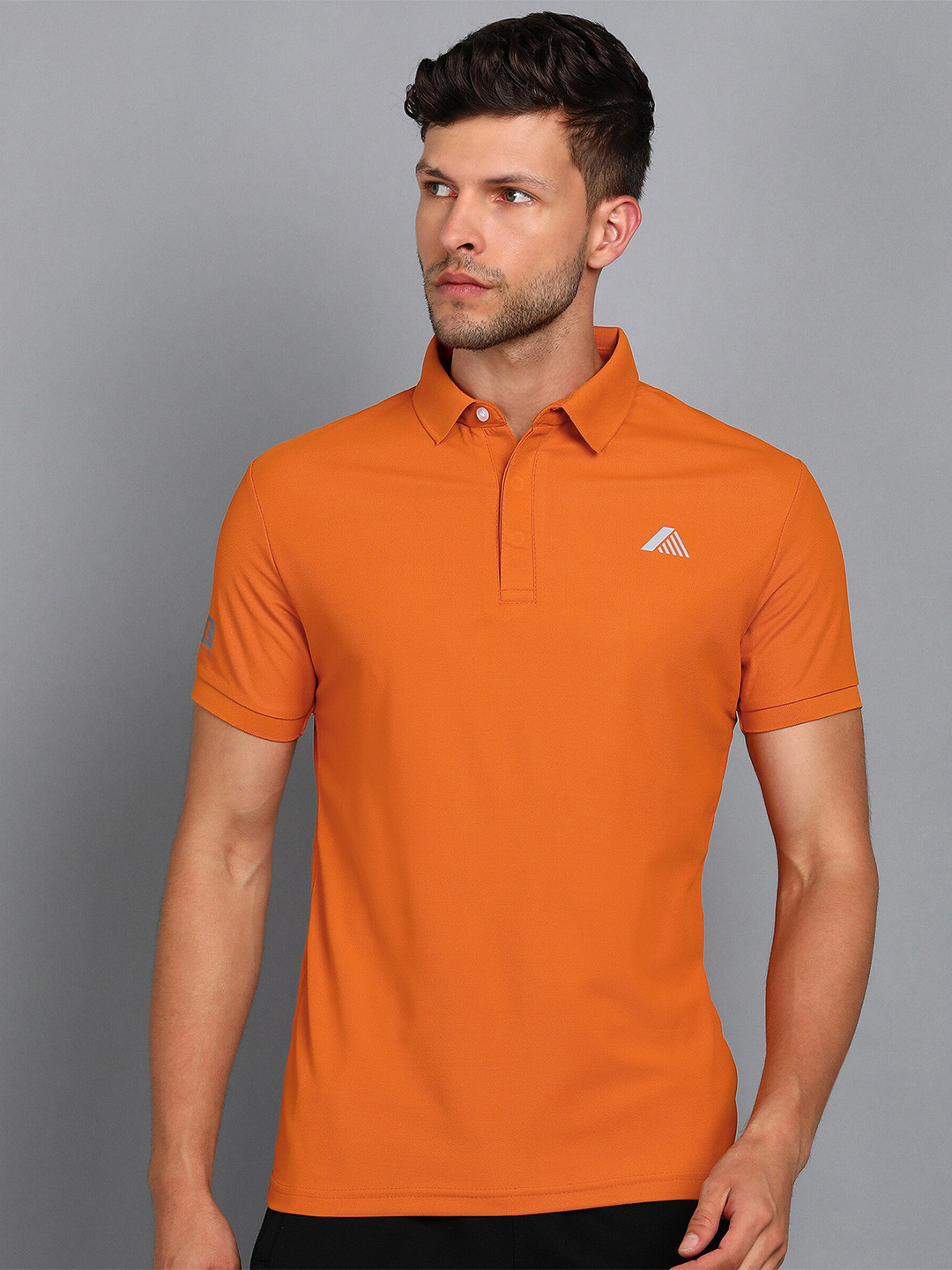Alan Jones Polo Collar Dry Tech Antimicrobial Slim Fit Training T-shirt