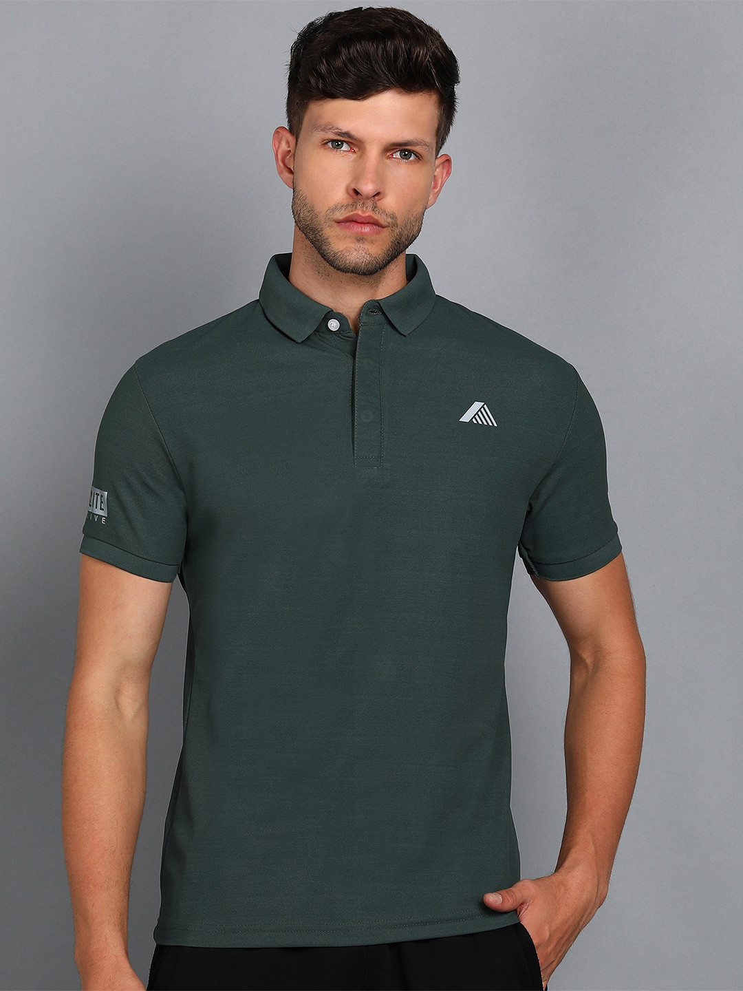 Alan Jones Polo Collar Dry Tech Slim Fit T-shirt