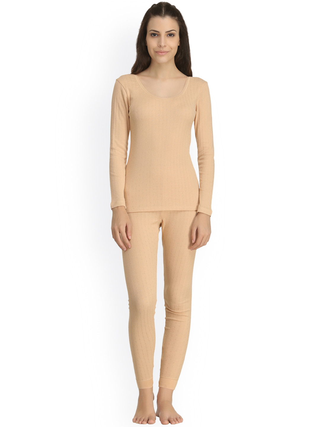 Kanvin Beige Self-Design Thermal Set NEW2150SK2170