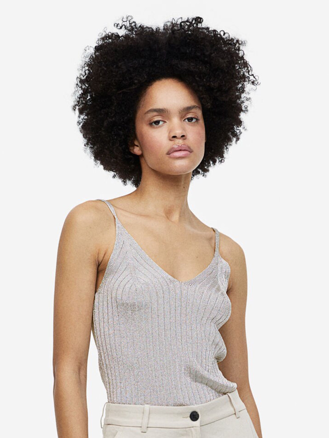 H&m shimmering hotsell mesh top