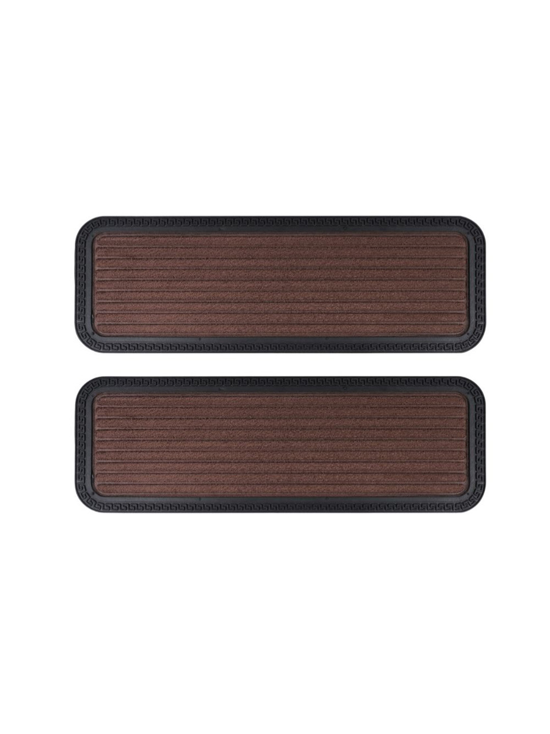 Black gold Pack of 2 Brown High Water Absorbent Anti Slip Doormat